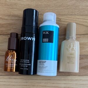 Oribe Crown Affair Ali Webb IGK hair products